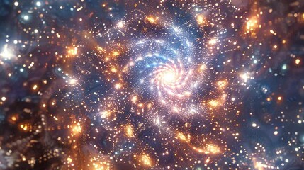 Wall Mural - Cosmic with stars aligning in patterns in a galaxy