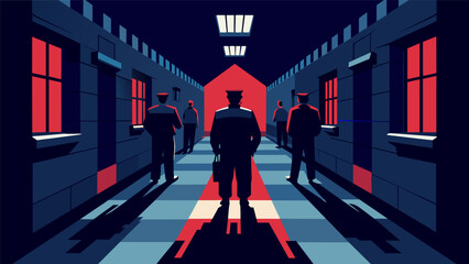 The audience is transported to the dark corridors of a British prison where captured Patriots endure harsh interrogation and .. Vector illustration