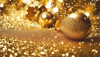 'glitter Year New luxury birthday invitation background champagne Gold golden wedding anniversary 50 confetti Christmas 50th champaign glistering'