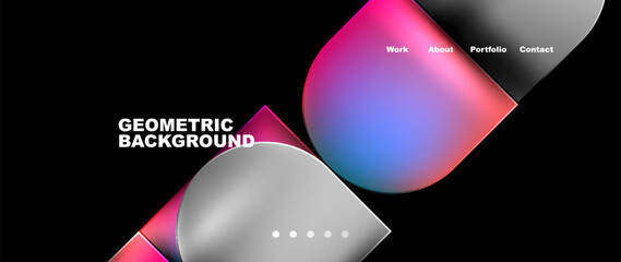 Poster - A gradient background in shades of pink and blue, resembling a geometric pattern. Perfect for eyewear, automotive lighting, and gadget designs. Includes hints of violet, magenta, and electric blue