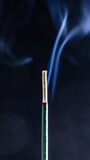 Fototapeta  - お線香と煙　日本の葬式　祈り　暗い背景
