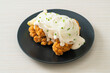 Snow Onion Chicken or Fried Chicken with Creamy Onions Sauce