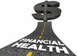 Road to Financial Health Manage Your Money Savings Debt Budget Income 3d Illustration