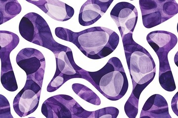 Wall Mural - Vibrant Purple Abstract Wavy Pattern Background