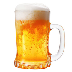 Mug of beer isolated on transparent background Remove png, Clipping Path, pen tool