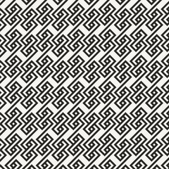 Wall Mural - Seamless geometric pattern. Black and white background.
