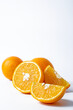 Orange fruit isolated on white background with copy space for your text. Clipping path.