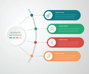 Poster - Business infograph vector 