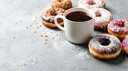 Wall Mural - Donut and Coffee