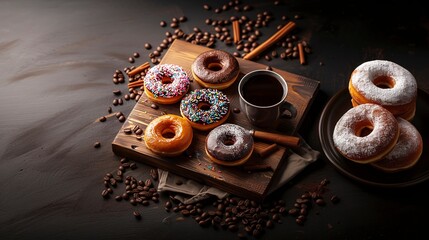 Wall Mural - Donut and Coffee