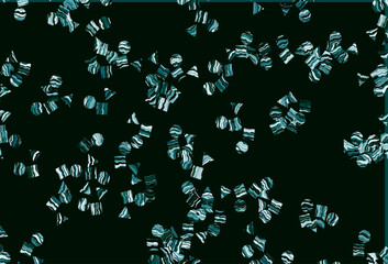 Poster - light green vector layout with circles, lines, rectangles.