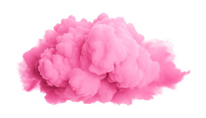 Wall Mural - pink smoke isolated on transparent background cutout