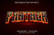 panther 3D text effect template