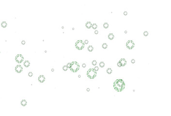 Poster - Light Green vector texture with disks.