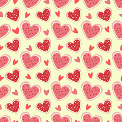 Sticker - romantic seamless pattern-06