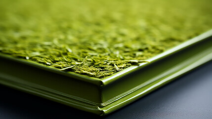 Wall Mural - green cover of the book, the texture