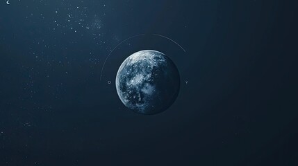 celestial time: minimalist ui panel