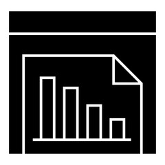 Poster - Data analysis icon vector. profit graph illustration sign. data science symbol.