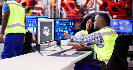Aufkleber - Engineer Operators Using Scada System