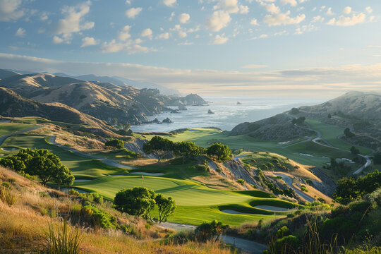 Breathtaking view from the top of the course, every hole a story, every fairway a chapter in the game of golf 