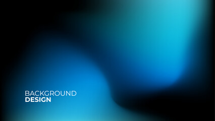 Wall Mural - gradient blue and black background. blue blurred wallpaper design