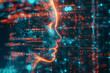 AI Machine learning in science ai network futuristic intelligence datum machine cyber digital concept.