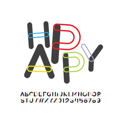 Leinwandbilder - alphabet playful art decorative font, letters A, B, C, D, E, F, G, H, I, J, K, L, M, N, O, P, Q, R, S, T, U, V, W, X, Y, Z and numerals 0, 1, 2, 3, 4, 5, 6, 7, 8, 9, vector illustration 10EPS