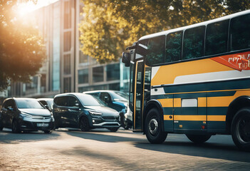 'glossy bus icon tram underground transport transportation audience urban ticket line station stop terminus travel journey ecology passenger vehicle signal'