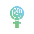 © Talha D - Feminism Protest vector icon