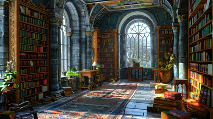 Wall Mural - Spectacular The Enchanting Long Room Journey into the Historic Trinity College Library and The Book