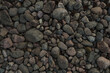 closeup top view stones on a ground
