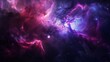 © OneStockShop - Abstract Vibrant Cosmic Nebula, Colorful Galaxy Clouds and Stars in the Night Sky as a Wallpaper Background