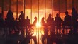 © Johannes - Group of Business People Meeting Back Lit Concept hyper realistic