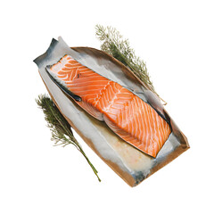 Wall Mural - fresh salmon fillet