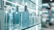 © น้ำฝน สามารถ - Indulge in luxury with cosmetic bottles arranged on chic counters, appealing to beauty enthusiasts. AI generative.