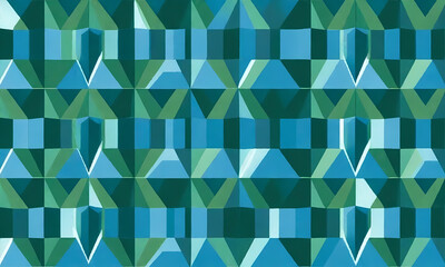 Abstract pattern with green and blue combination color composition