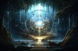 Portal of Echoes Countdown: A mystical portal emitting echoes from other realms, counting down to a dimensional shift.