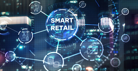 Smart retail management system. Omni channel concept