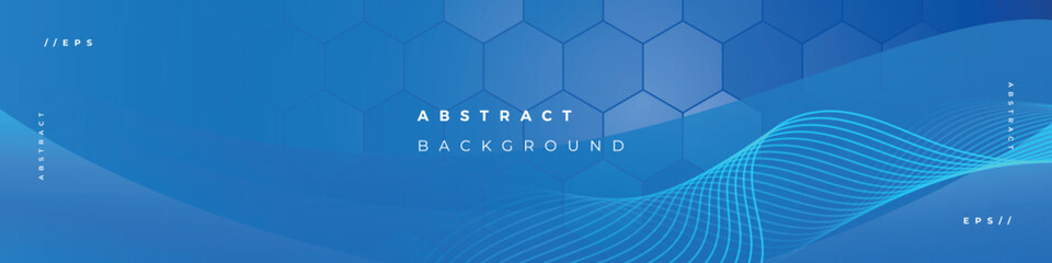Wall Mural - Modern abstract lines linkedin banner template
