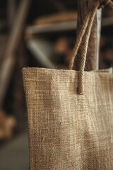 Poster - A close up shot of a bag on a table, suitable for various concepts and designs
