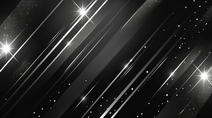 stars and lines against a black backdrop
