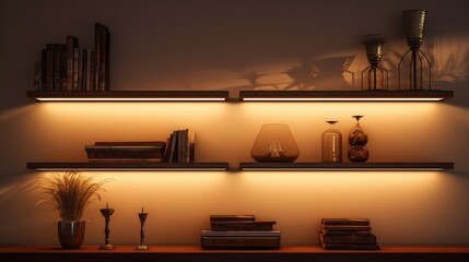 Canvas Print - ambient shelf light