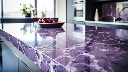 Sticker - kitchen purple marble