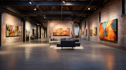 Poster - contemporary gallery interior