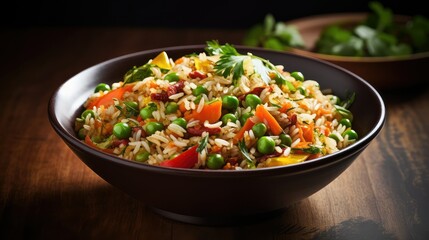 Poster - fluffy whole grain brown rice dish