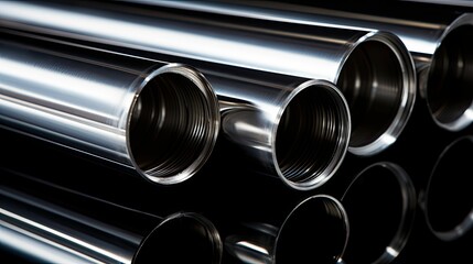 polished aerospace pipe