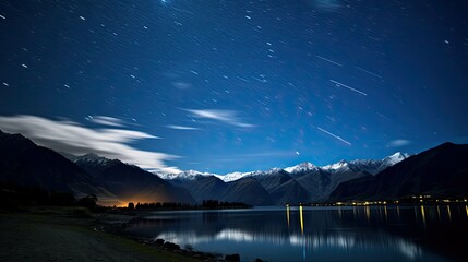 Canvas Print - sky star stream