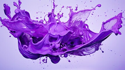 Poster - paint purple splash