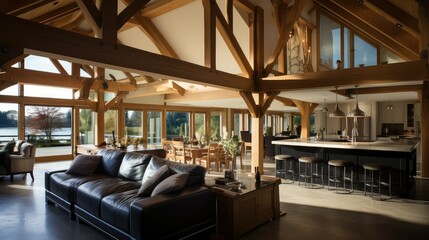 Wall Mural - design site timber frame