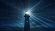 © vectorwin - beacon lighthouse stars
